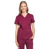 Cherokee Women's Mock Wrap Solid Scrub Top