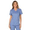 Cherokee Women's Mock Wrap Solid Scrub Top