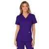 Cherokee Women's Mock Wrap Solid Scrub Top