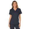 Cherokee Women's Mock Wrap Solid Scrub Top