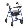 Drive Aluminum Rollator with Fold Up and Removable Back Support