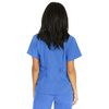 Medline Park Ave Womens Stretch Fabric Mock Wrap Scrub Top - Eggplant