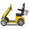 EWheels EW-72 Four Wheel Heavy Duty Scooter with Electromagnetic Brakes - Yellow