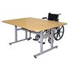 Hausmann H-Brace Height Adjustable Crank Hydraulic Work Table