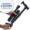 HealthSmart Adjustable Folding Canes Four Sections