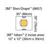 3M Steri Drape Cesarean-Section Pouch with Loban