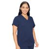 Med Couture Women's Touch V-Neck Shirttail Top