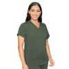 Med Couture Women's Touch V-Neck Shirttail Top