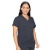 Med Couture Women's Touch V-Neck Shirttail Top