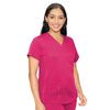 Med Couture Women's Touch V-Neck Shirttail Top