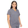 Women's Med Couture Touch V-Neck Shirttail Top