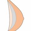 Amoena 402 Natura Light 1SN Breast Form - Side profile