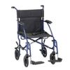 Nova Medical Ultra Lightweight Transport Chair - Blue