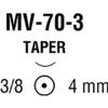 Medtronic Monosof Dermalon Taper Point Sutures MV-70 Needle