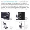 Proactive Medical  Steel Astra Transport Chair With Nylon Seat