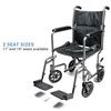 Proactive Medical  Steel Astra Transport Chair With Nylon Seat