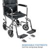 Proactive Medical  Steel Astra Transport Chair With Nylon Seat