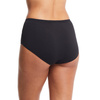 QT Intimates Modern Panty With Lace Insert - Black