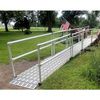 Roll-A-Ramp 36-Inch Aluminum Modular Ramp With Loop End Handrail On One Side