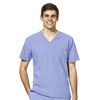Men's WonderWink W123 V-Neck Top - Lavender