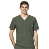 WonderWink W123 Men's V-Neck Top