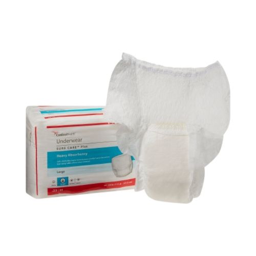 Covidien 1615 Sure Care Protective Underwear, Heavy Absorbency, 44 - 54  Size, Large (Pack of 18)