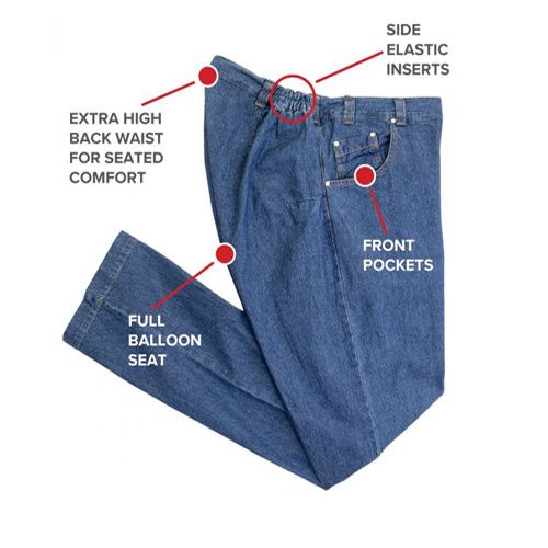 Silverts Wheelchair Jeans For Men