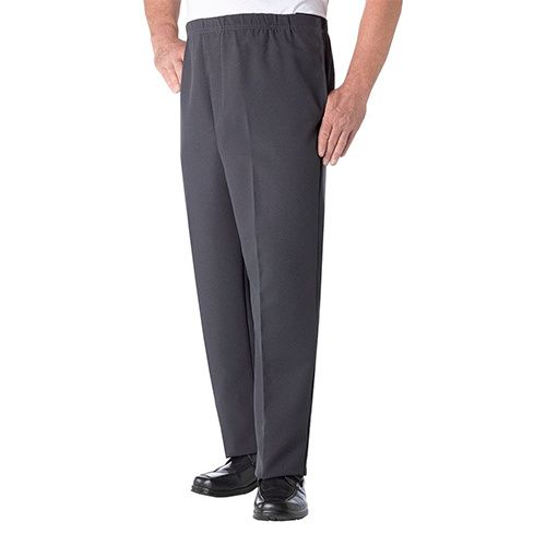 Silverts Mens Easy Access Pants With Elastic Waist