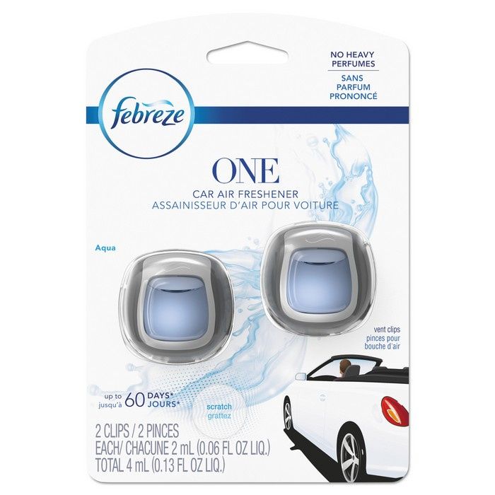 Febreze Car Air Freshener, Vent Clips, Original - 2 pack, 2 ml clips