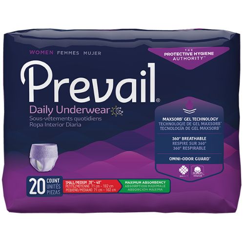 Prevail Color Collections Underwear for Women - Maximum Absorbency