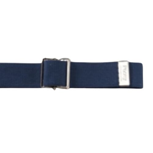 Gray Cotton Fabric Belt with Velcro Closure - Narrow