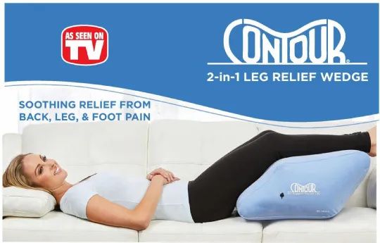 Inflatable Leg Elevation Pillows, Wedge Pillow Leg Positioner Pillows  Elevating Leg to Reduce Leg Elevation Pillow,Suitable for