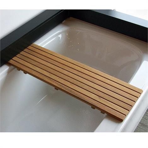 Teakworks4u Elevated Teak Shower Mat/Step Burmese Teak