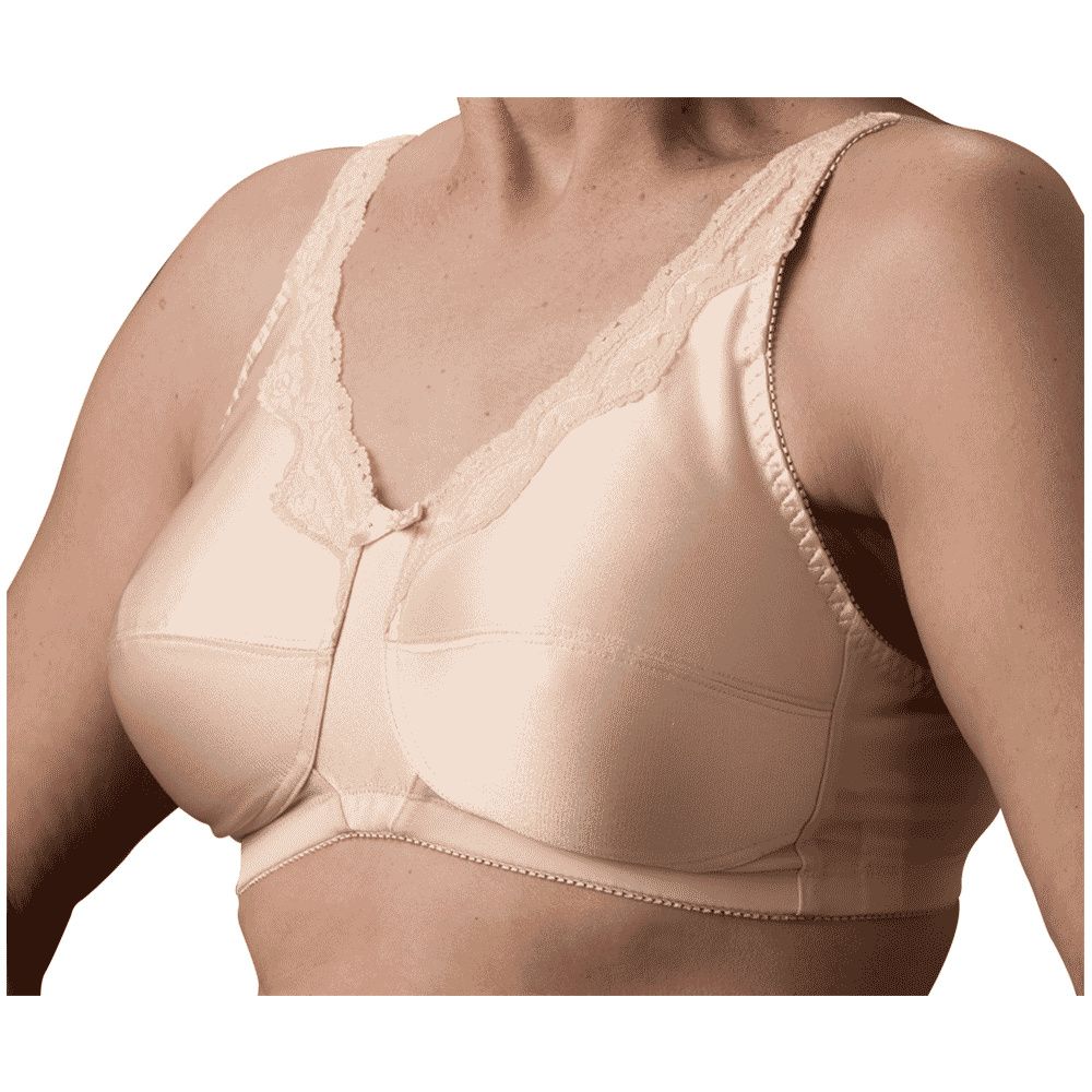 Post Mastectomy Seamless Padded Strap Molded Underwire Bra #758 - 42C -  Blush Beige