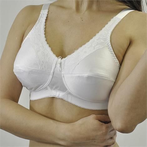 Mastectomy Bra Lace Soft Cup Size 40D Grey at  Women's