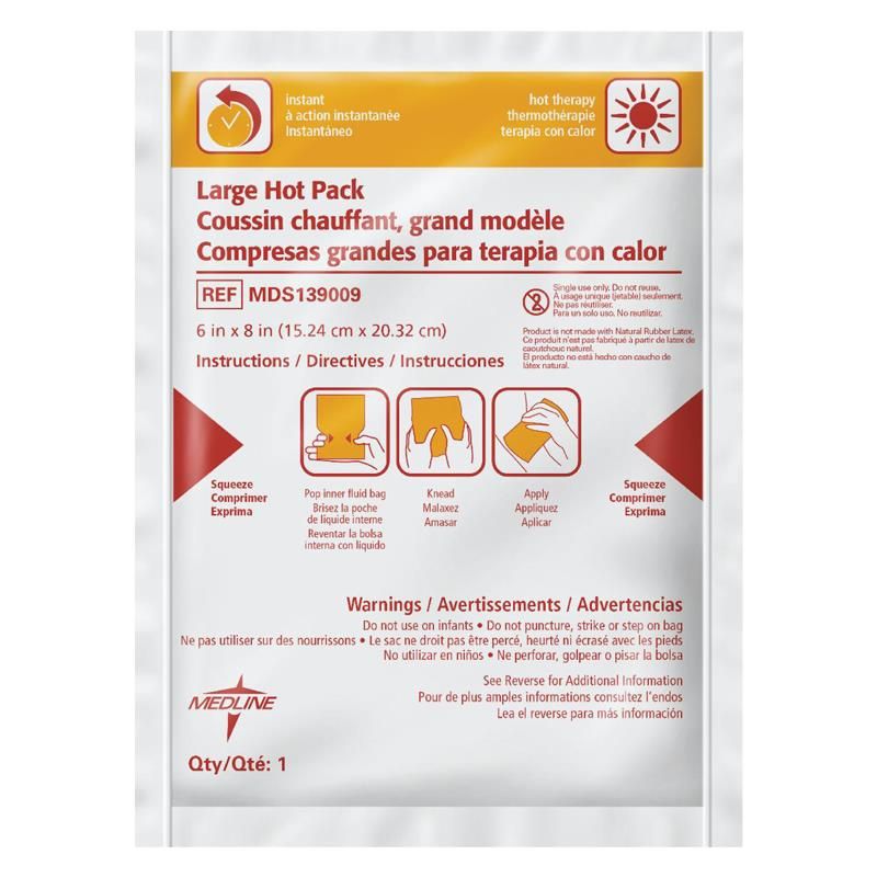 Cardinal Health Instant Hot Packs - Instant Hot Pack, Insulated, 6