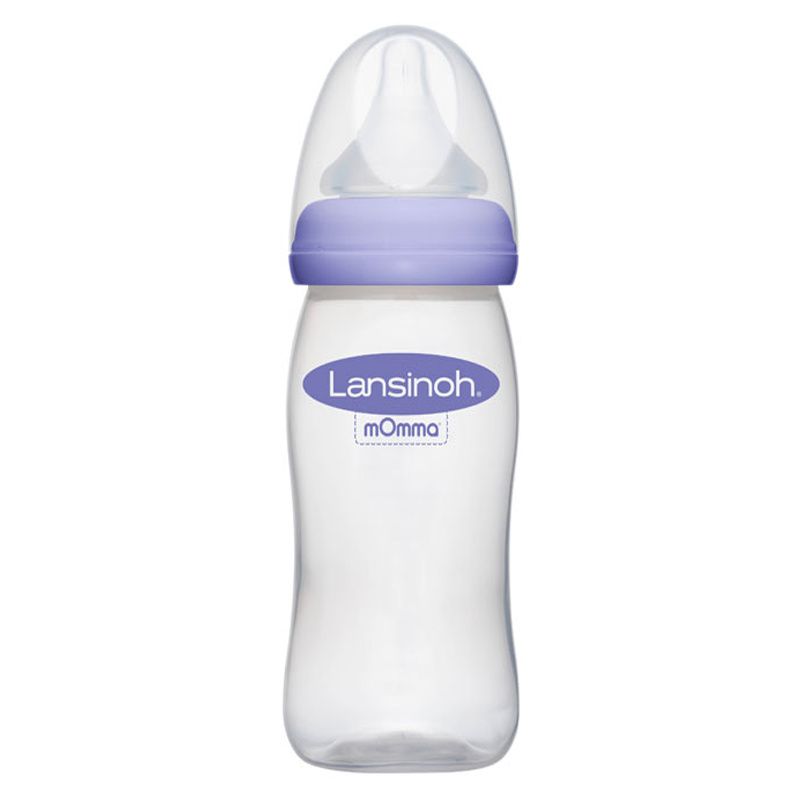  Lansinoh Momma Breastmilk Feeding Bottle with NaturalWave Slow  Flow Nipple, 5 Ounces : Baby