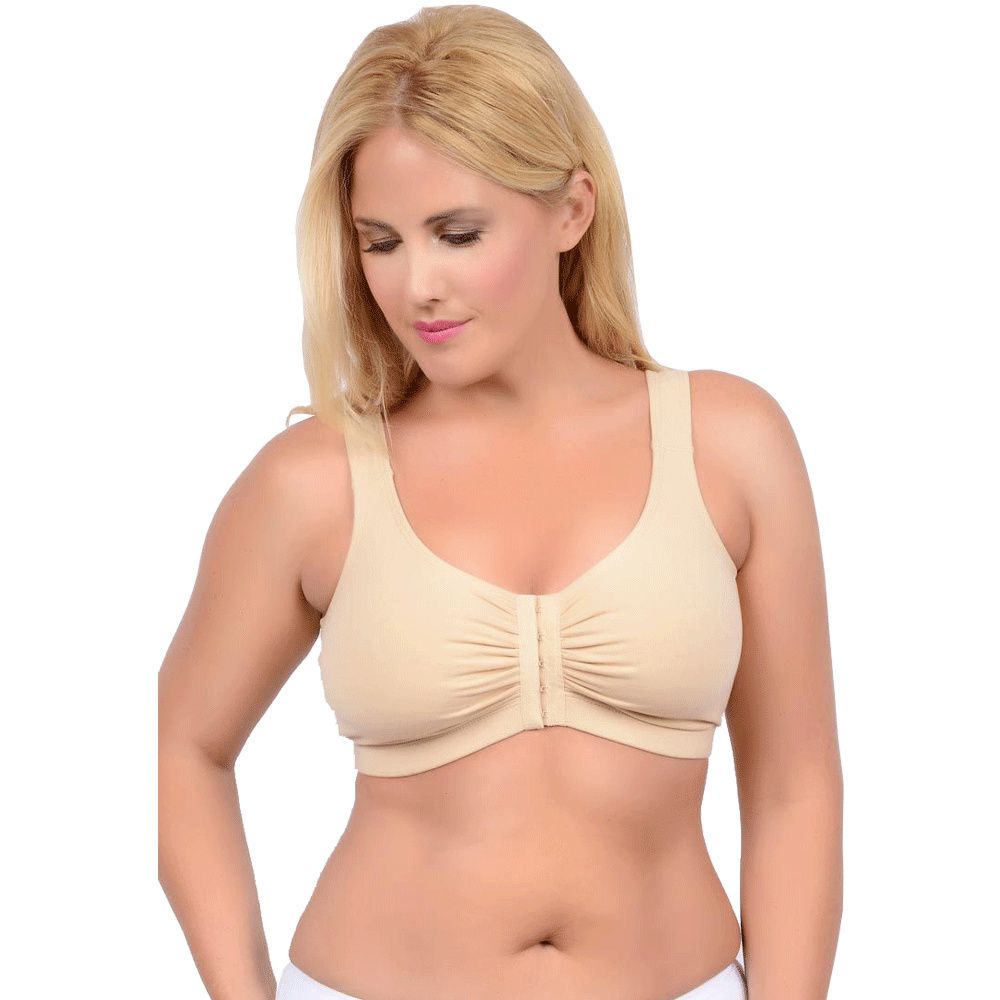 All Day Comfort Women Front Closure Post Surgical Bra Seamless