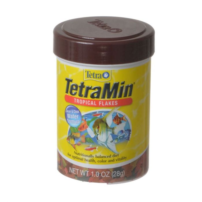 Tetra TetraMin Tropical Flakes 3.53 Ounces, Nutritionally Balanced Fish  Food, Model Number: 16204