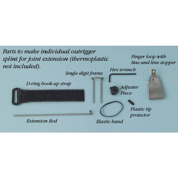 Blackhawk Single Digit Outrigger Finger Splint Kit For PIP Extension