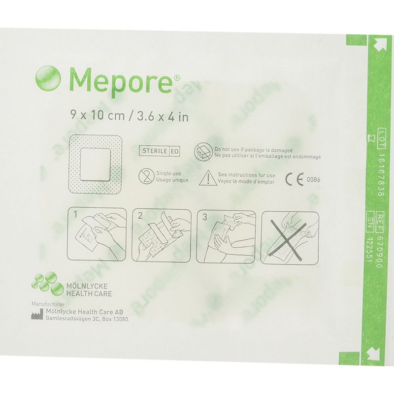 Absorbent Dressing Pad - Backed 10cm x 20cm