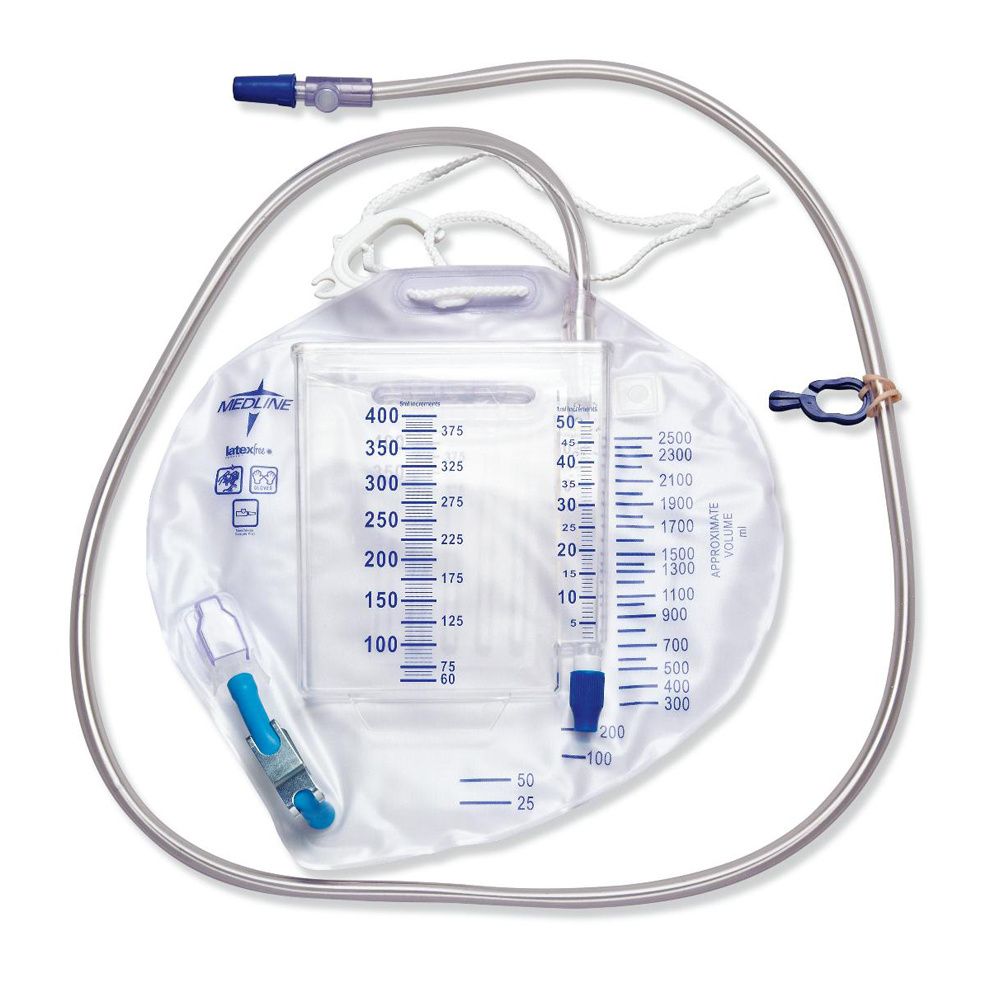 MedLine Urinary Drainage Bags with Anti-Reflux Tower or Valve