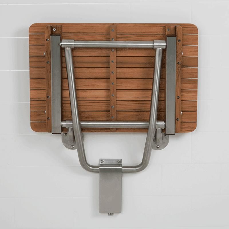 Padded Cushion Folding Wall Mount ADA Compliant Bench Shower