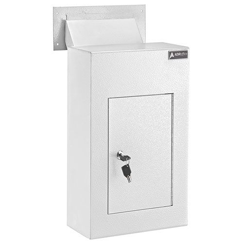 AdirOffice Through-the-Wall Drop Box w/ Adjustable Chute