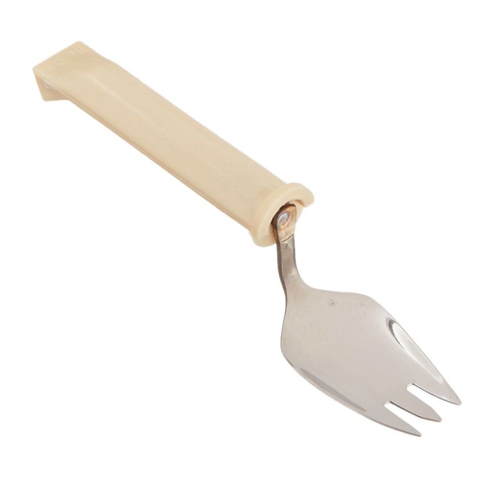 Comfort Grip Swivel Spoon: self-leveling spoon that prevents spills.