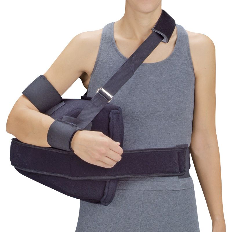 Adjustable shoulder abduction with pillow arm sling pain relief