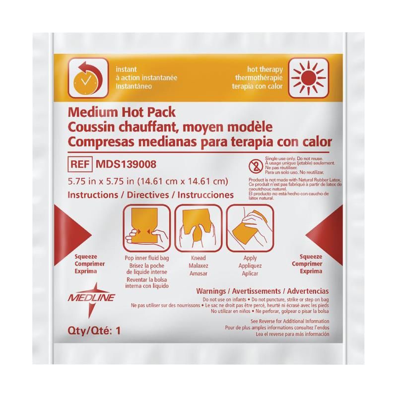 Medline Disc-Activated Instant Hot Pack 7x9 30Ct