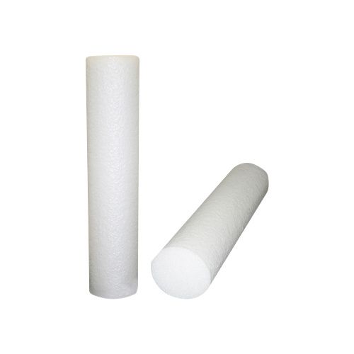 CanDo PE White Foam Roller, 8 x 36 Jumbo, Half Round