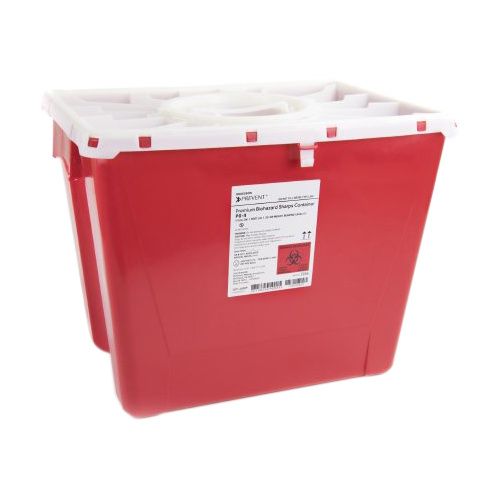 Stackable Sharps Container with Locking Lid 2 Gallon