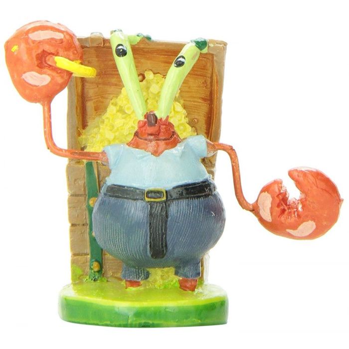 ik luister naar muziek optie vice versa Spongebob Mr. Crabs Aquarium Ornament